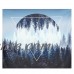 Meigar Landscape Wall Tapestry Sunset Forest Tapestry Bedspread Wall Hanging Tapestry Black and White Hippie Tapestry Wall Dorm Decor for Bedroom 51x60 Inches   